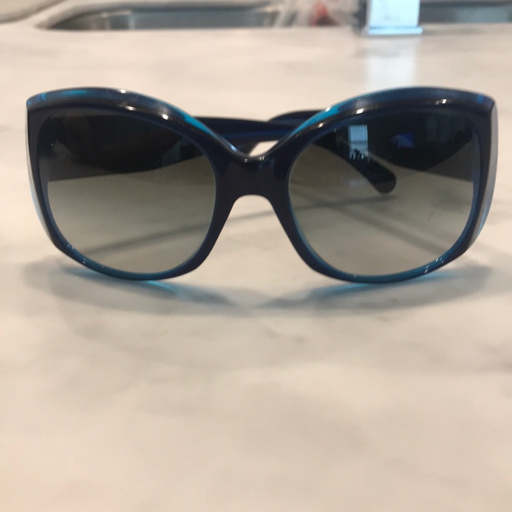 CHANEL CC Square Blue Sunglasses